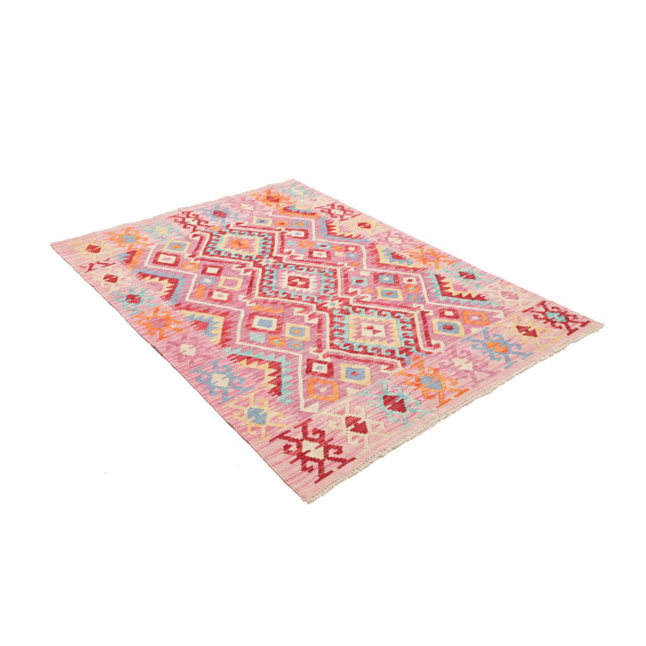 Hand Made Rug Kilim Afghanistan 131x175 Pink Re