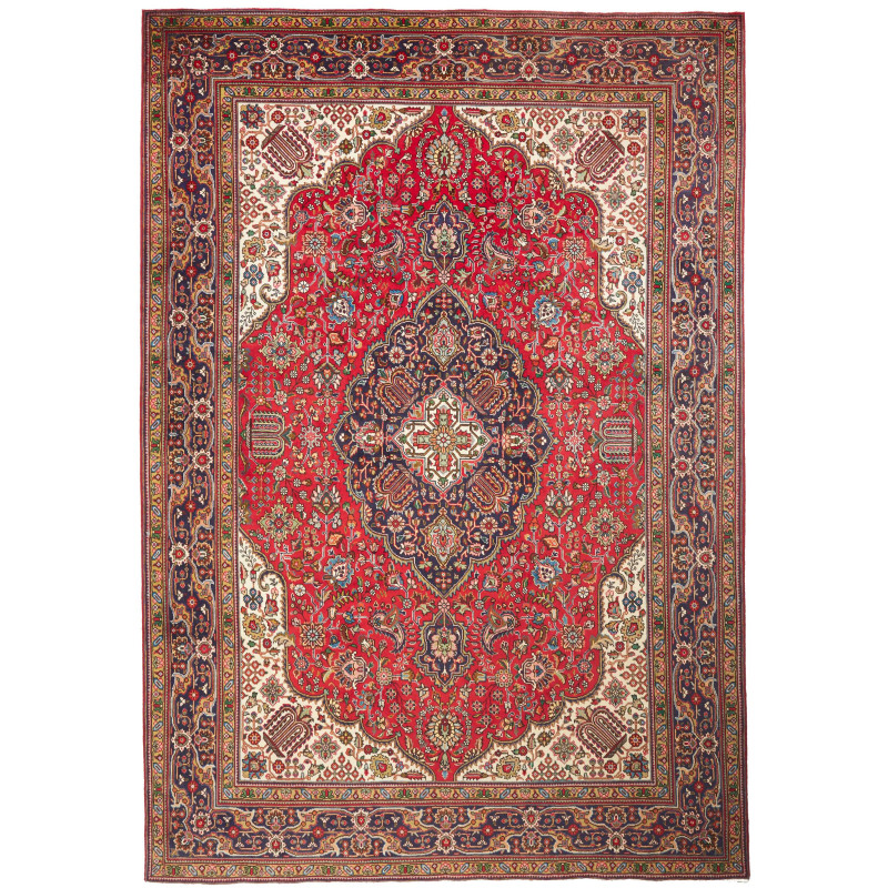 Tabriz 247x358 Cm Tabriz, Persia, Hand-carded Wool (warp: