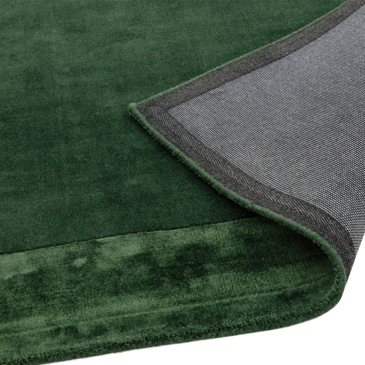 Tappeto Ascot geometrico verde scuro e verde oli