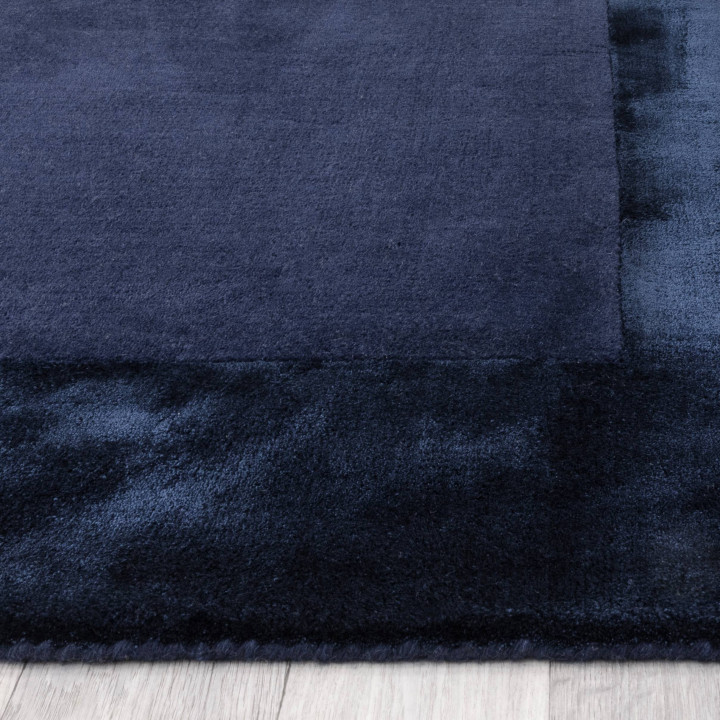 Rug Ascot plain dark blue 80x150 cm