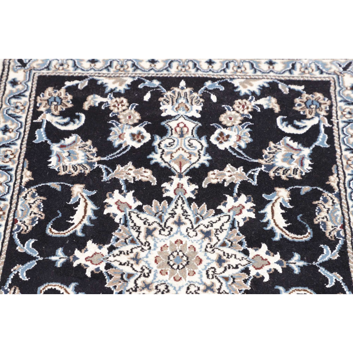 Hand Made Rug Nain Kashmar Persia 78x305 Dark B