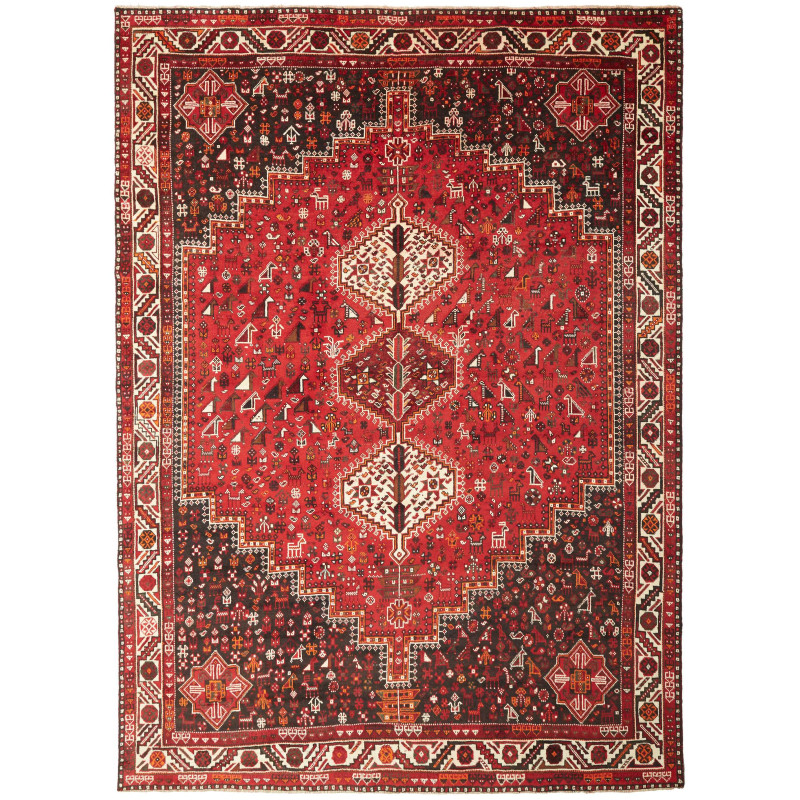 Shiraz 215x302 Cm Shiraz, Persia, Hand-carded Wool (warp: