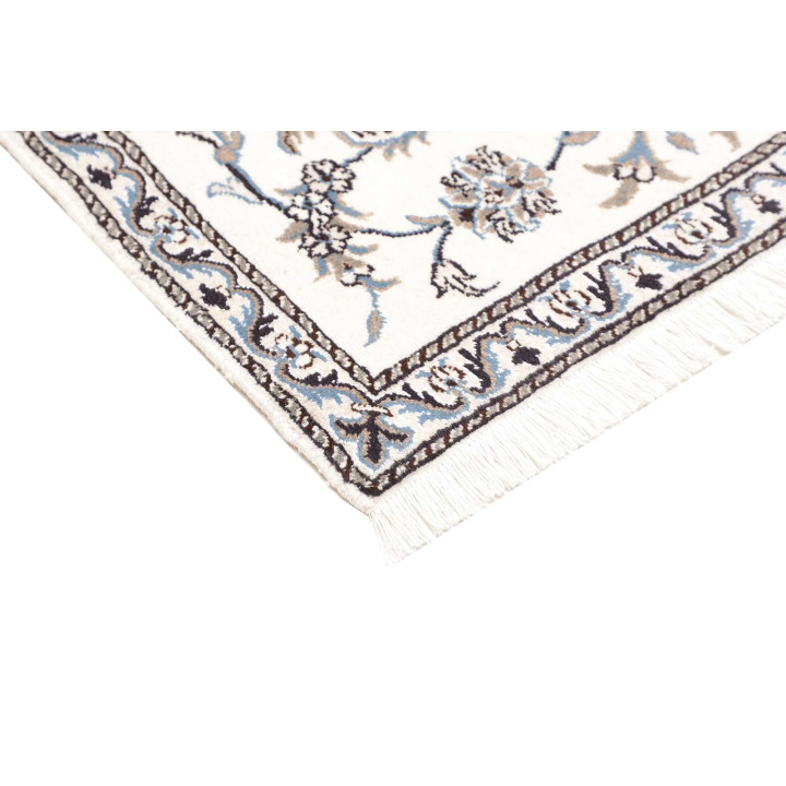 Hand Made Rug Nain Kashmar Persia 88x142 Ivory