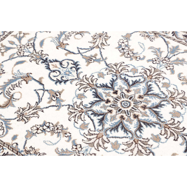 Hand Made Rug Nain Kashmar Persia 88x142 Ivory