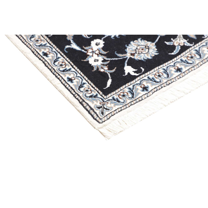 Hand Made Rug Nain Kashmar Persia 87x145 Dark B