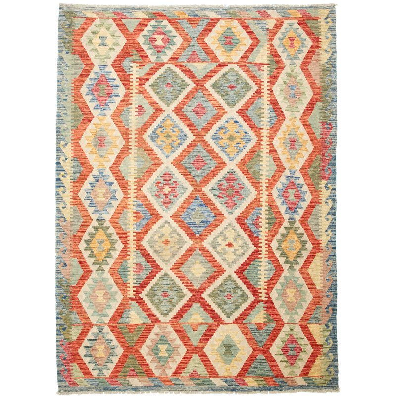 Kilim 174x239 Cm Kilim, Afghanistan, Hand-carded Wool, 0.3