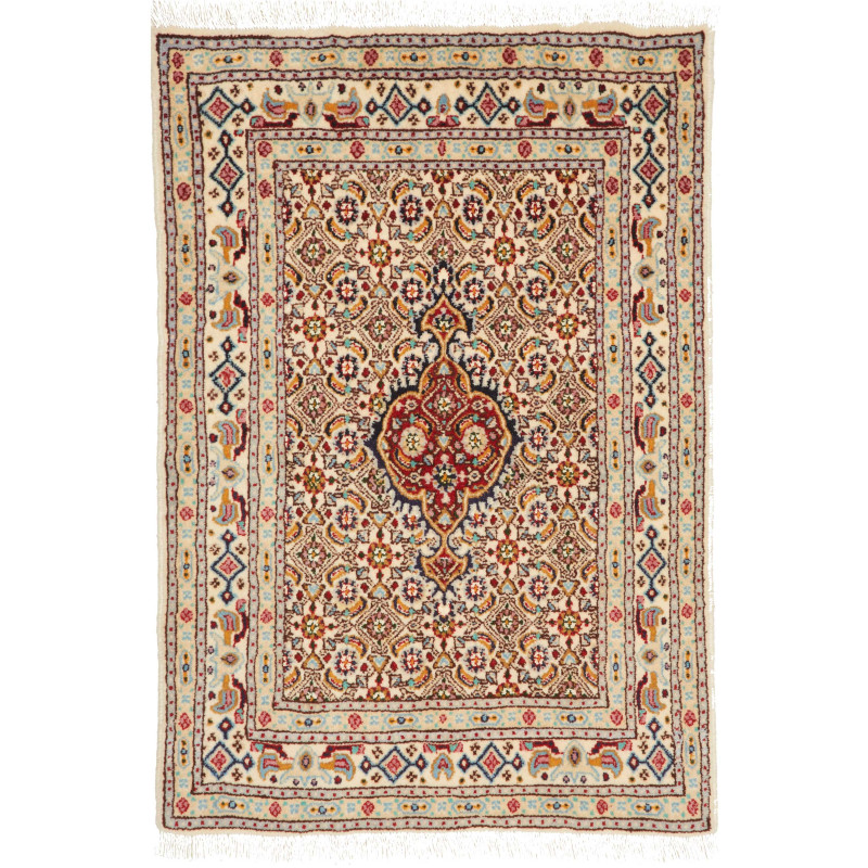 Moud 60x86 Cm Moud Persia Hand-carded Wool Cotton