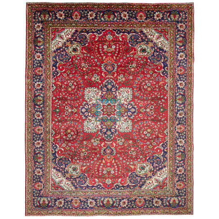 Tabriz 260x336 Cm Tabriz, Persia, Hand-carded Wool (warp: