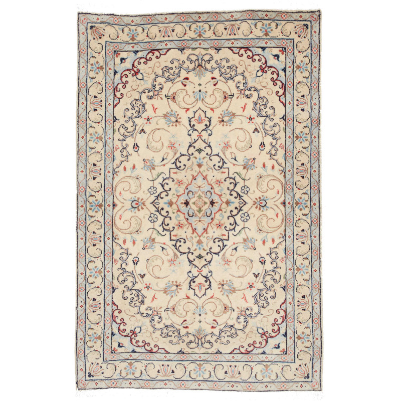 Kashan Fine 96x148 Cm Kashan Fine, Persia, Hand-carded Wool
