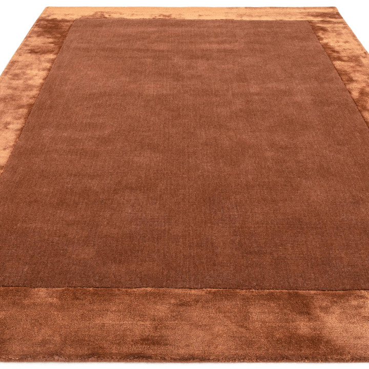 Tappeto Ascot geometrico arancione e mattone 160