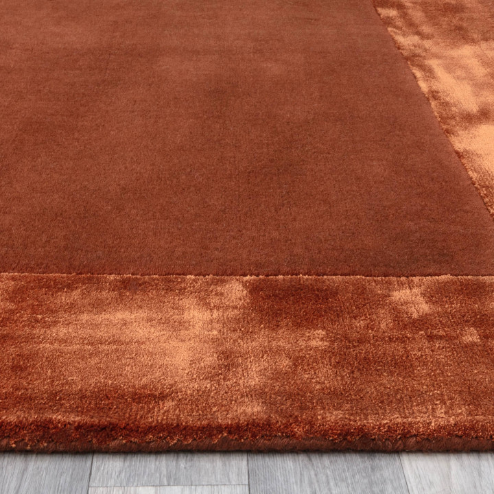 Rug Ascot geometric orange brick 160x230 cm