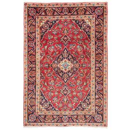 Kashan Fine 97x140 Cm Kashan Fine, Persia, Hand-carded Wool