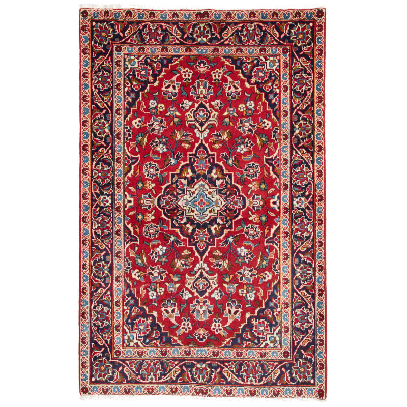 Kashan Fine 98x153 Cm Kashan Fine, Persia, Hand-carded Wool