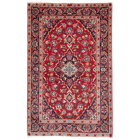 Kashan Fine 98x153 Cm Kashan Fine, Persia, Hand-carded Wool