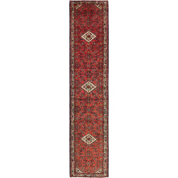 Hamadan 90x405 Cm Hamadan, Persia, Hand-carded Wool (warp:
