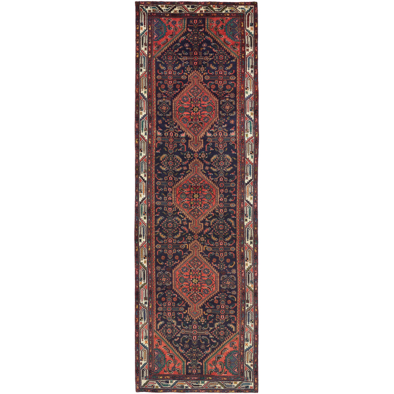 Hamadan 110x360 Cm Hamadan Persia Hand-spun Wool Cotton