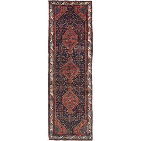 Hamadan 110x360 Cm Hamadan Persia Hand-spun Wool Cotton