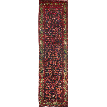 Hamadan 115x426 Cm Hamadan, Persia, Hand-carded Wool On