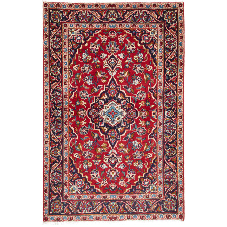 Kashan Fine 98x148 Cm Kashan Fine, Persia, Hand-carded Wool