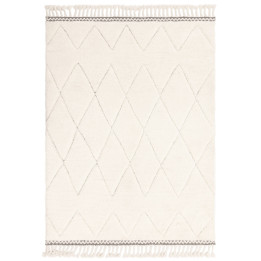 Tappeto Fes geometrico crema e grigio chiaro 200