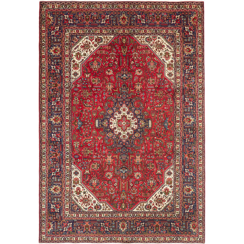 Tabriz 200x290 Cm Tabriz, Persia, Hand-carded Wool (warp: