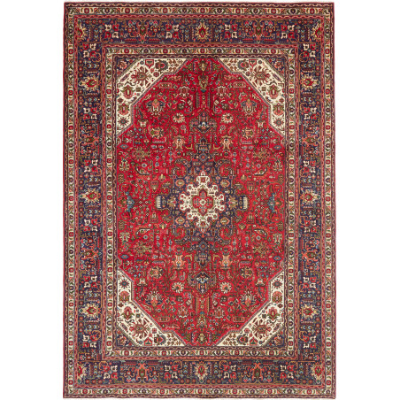 Tabriz 200x290 Cm Tabriz, Persia, Hand-carded Wool (warp: