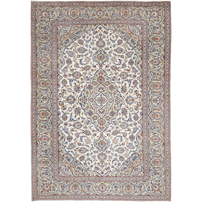 Kashan 195x287 Cm Kashan, Persia, Hand-carded Wool (warp: