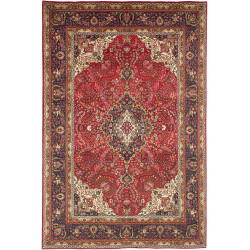 Tabriz 200x300 Cm Tabriz, Persia, Hand-carded Wool (warp: