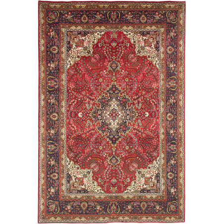 Tabriz 200x300 Cm Tabriz, Persia, Hand-carded Wool (warp: