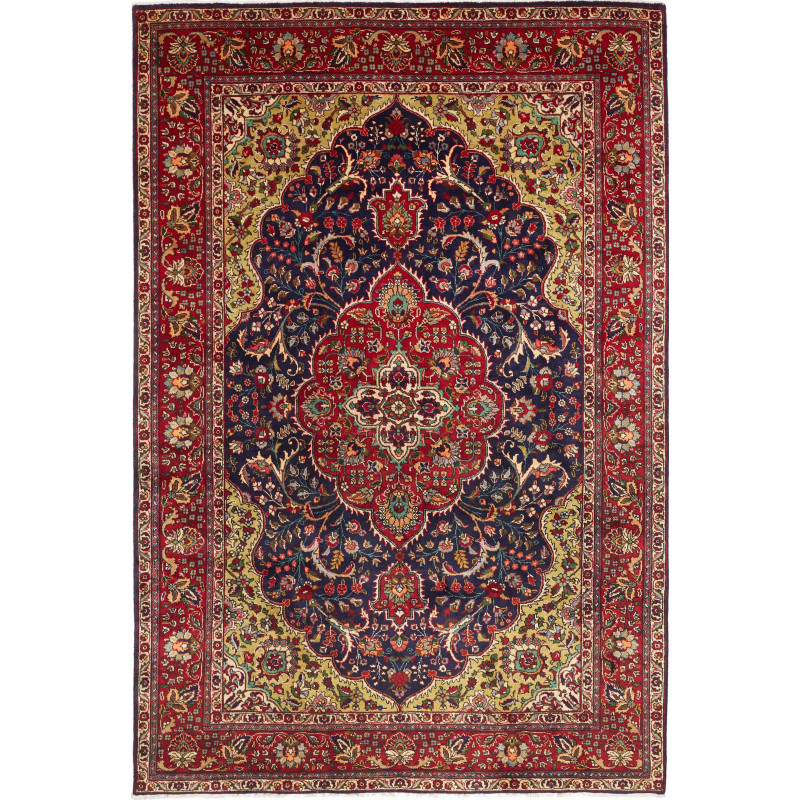 Tabriz 200x293 Cm Tabriz, Persia, Hand-carded Wool (warp: