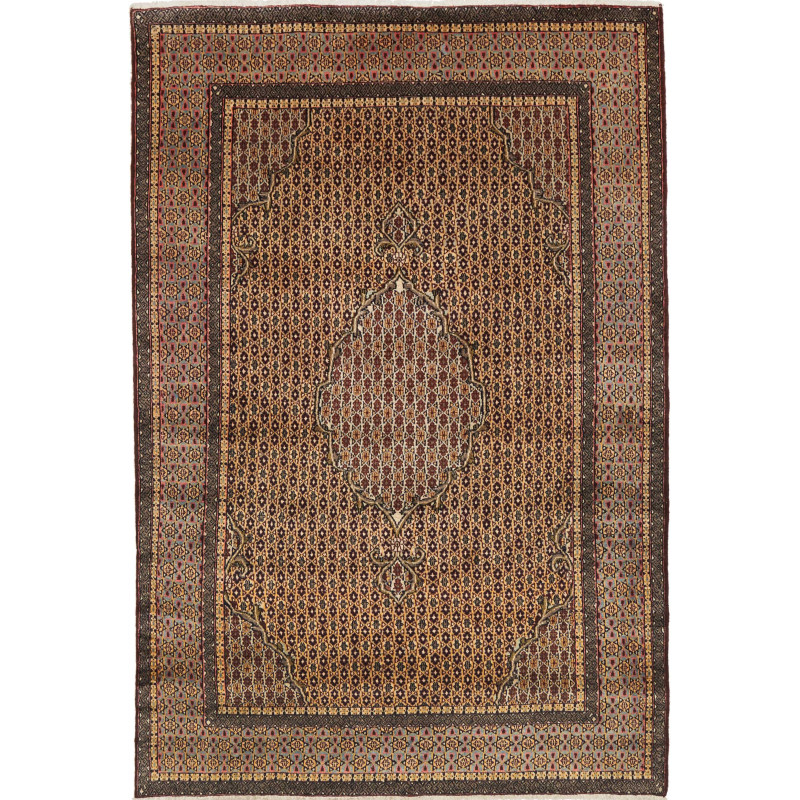 Moud 142x213 Cm Moud Persia Hand-carded Wool (warp: Cotton)
