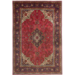 Tabriz 202x303 Cm Tabriz, Persia, Hand-carded Wool (cotton