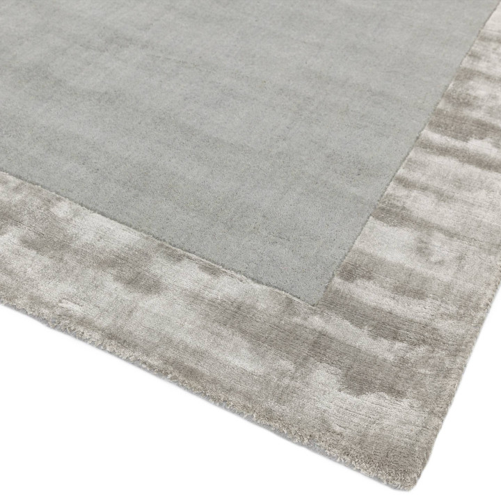 Rug Ascot geometric light grey silver grey 200x2