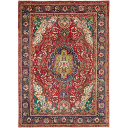 Tabriz 205x280 Cm Tabriz Persia Hand-carded Wool Cotton