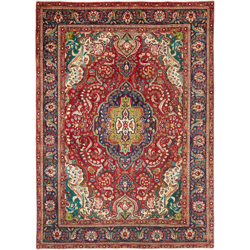 Tabriz 205x280 Cm Tabriz Persia Hand-carded Wool Cotton