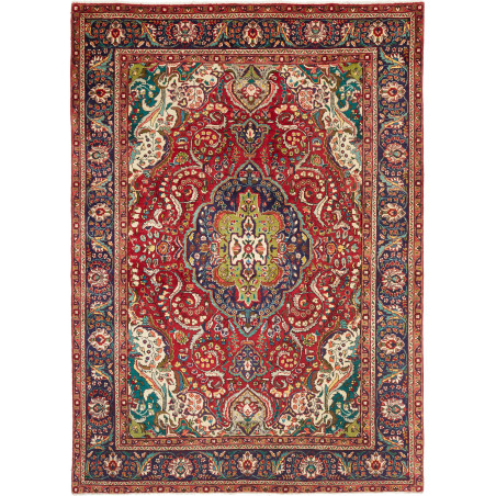 Tabriz 205x280 Cm Tabriz Persia Hand-carded Wool Cotton