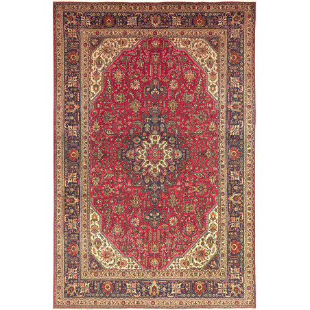 Tabriz 200x305 Cm Tabriz, Persia, Hand-carded Wool (warp: