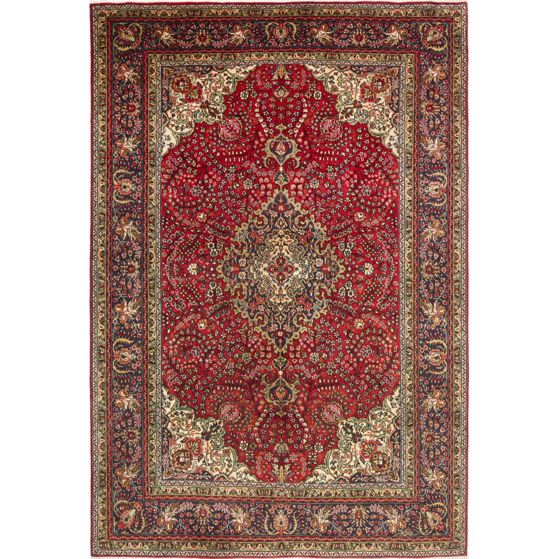 Tabriz 202x300 Cm Tabriz Persia Hand-carded Wool Cotton Warp
