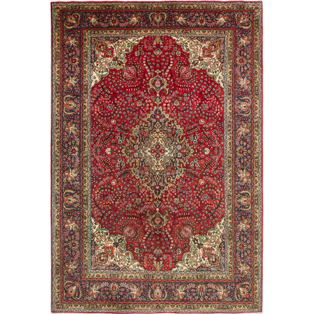 Tabriz 202x300 Cm Tabriz Persia Hand-carded Wool Cotton Warp