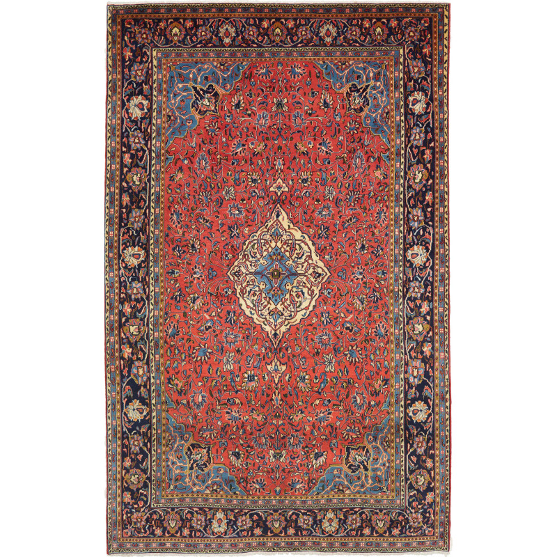 Sarough 198x315 Cm Sarough, Persia, Hand-carded Wool (cotton