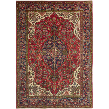 Tabriz 204x290 Cm Tabriz, Persia, Hand-carded Wool (warp: