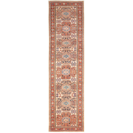 Kazak Fine 78x286 Cm Kazak Fine, Pakistan, Hand-carded Wool,