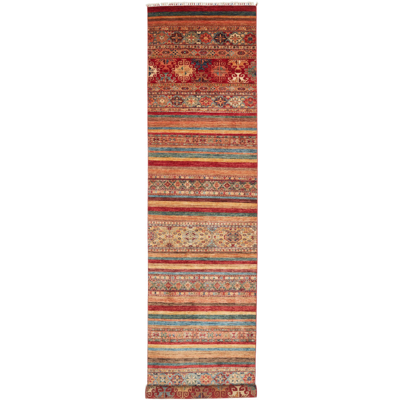 Rug Samarkand Pakistan 95x469 Terracotta Red Te