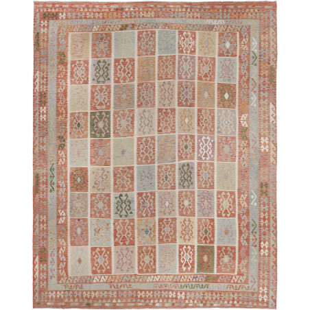 Kilim 404x496 Cm Kilim Afghanistan, Hand-carded Wool (cotton