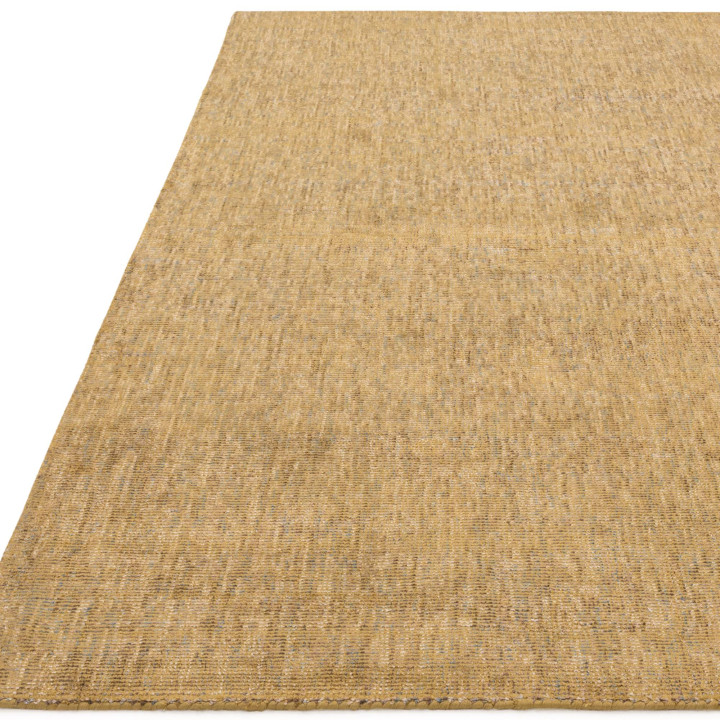 Rug Aston plain golden yellow ochre amber 160x23