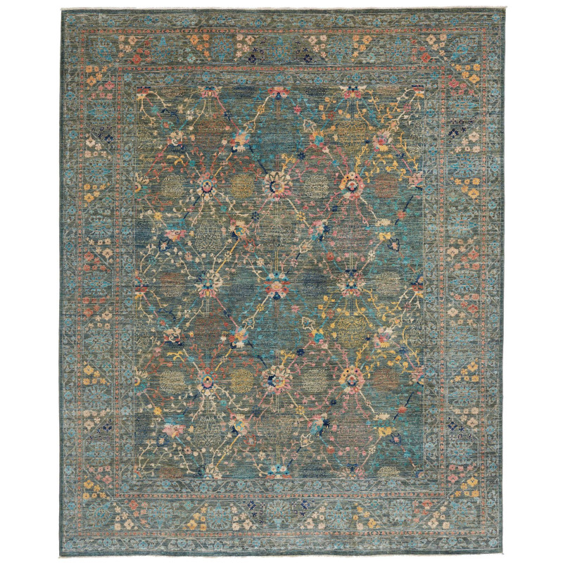 Rug Shahi Fine Pakistan 243x302 Petrol Blue Mos