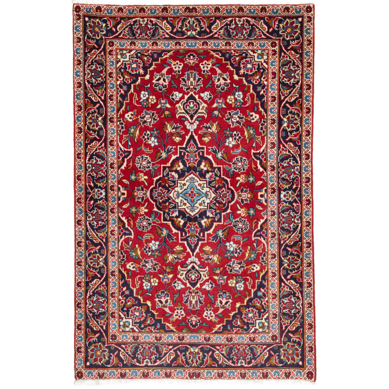 Kashan Fine 98x152 Cm Kashan Fine, Persia, Hand-carded Wool