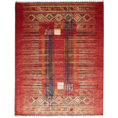 Rug Siva Pakistan 240x306 Red Blue