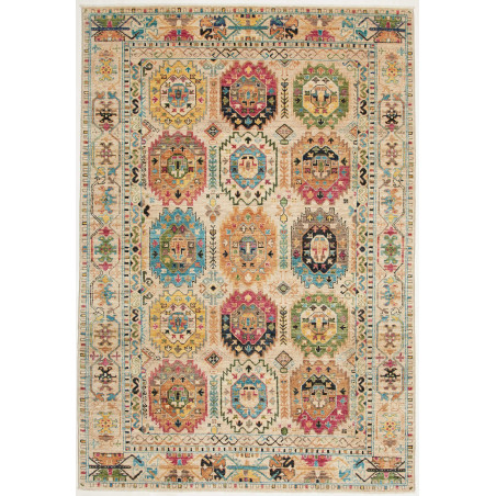 Rug Tribal Pakistan 146x213 Beige Multicolored