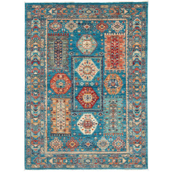 Tribal 122x166 Cm Tribal Pakistan Hand-carded Wool Cotton